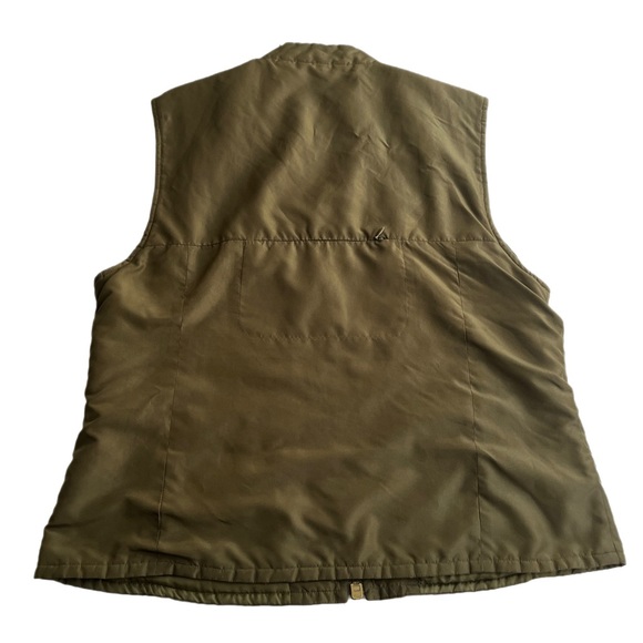 Neutral Olive Green Everyday, Wardrobe Staple Lightweight Zip Up Vest Size XL - Picture 6 of 10